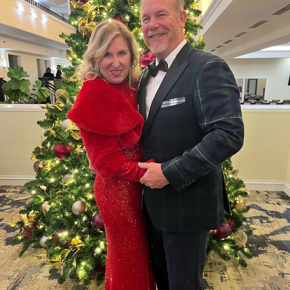 Show me your MuMu All Out Red sequin Maxi dress Long sleeve Size Medium - Picture 4 of 4